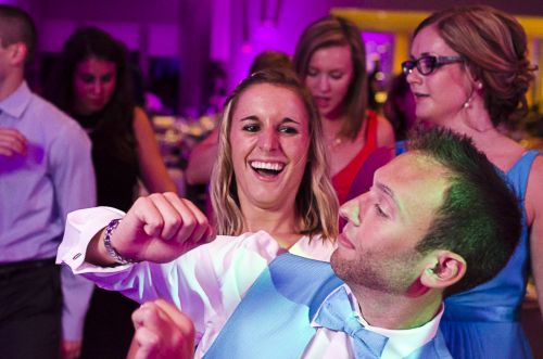 Dancing at the wedding reception